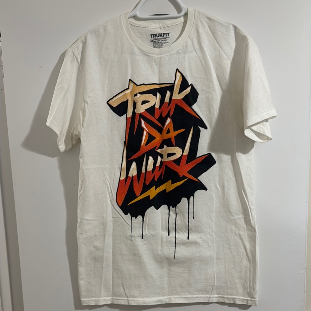 Trukfit White Tee with Bold Graphic